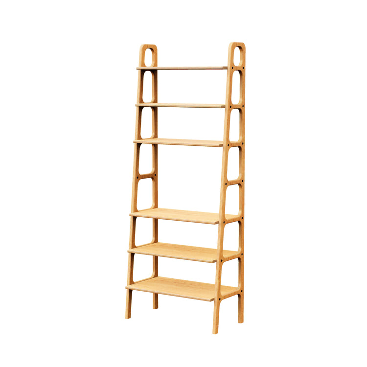 wooden-ladder-bookshelf-hand-made-minimalistic