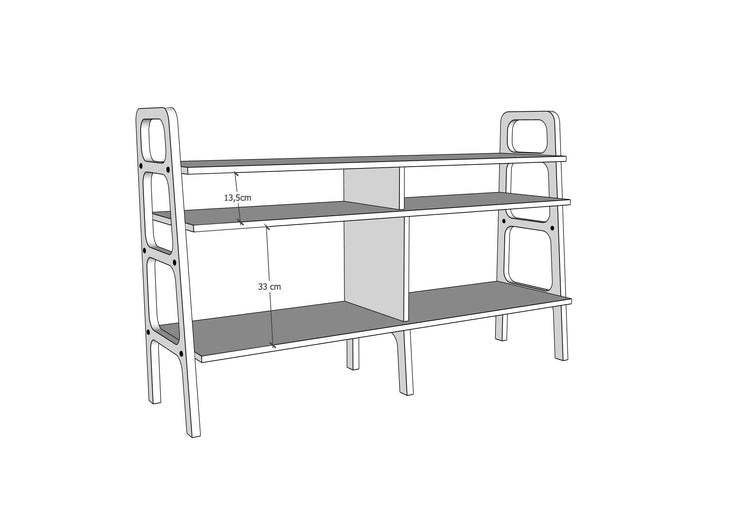 Bookcase Double Mini II