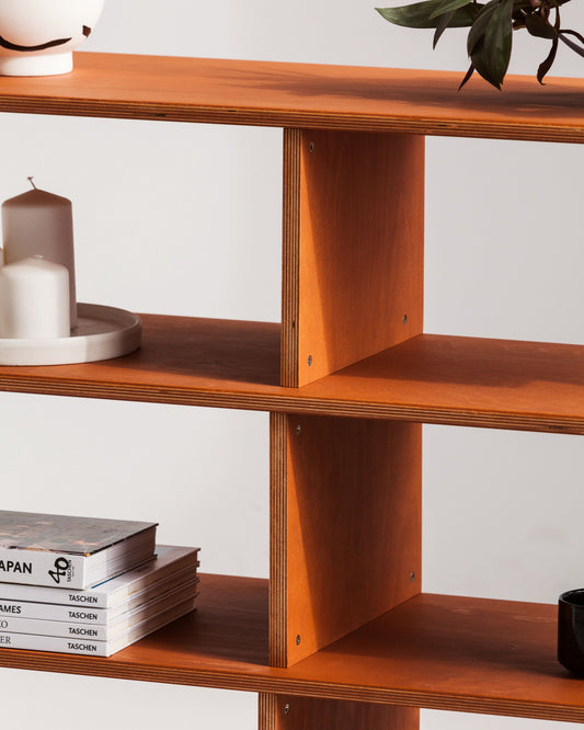 Bookcase Midlite with shelves