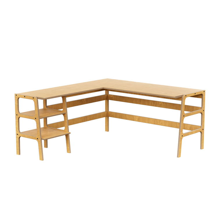 L-Shape Desk 15 with shelves