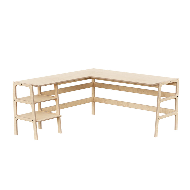 L-Shape Desk 15 with shelves