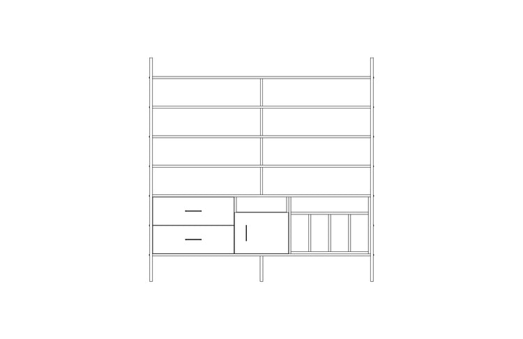 Bookcase Maxi W189