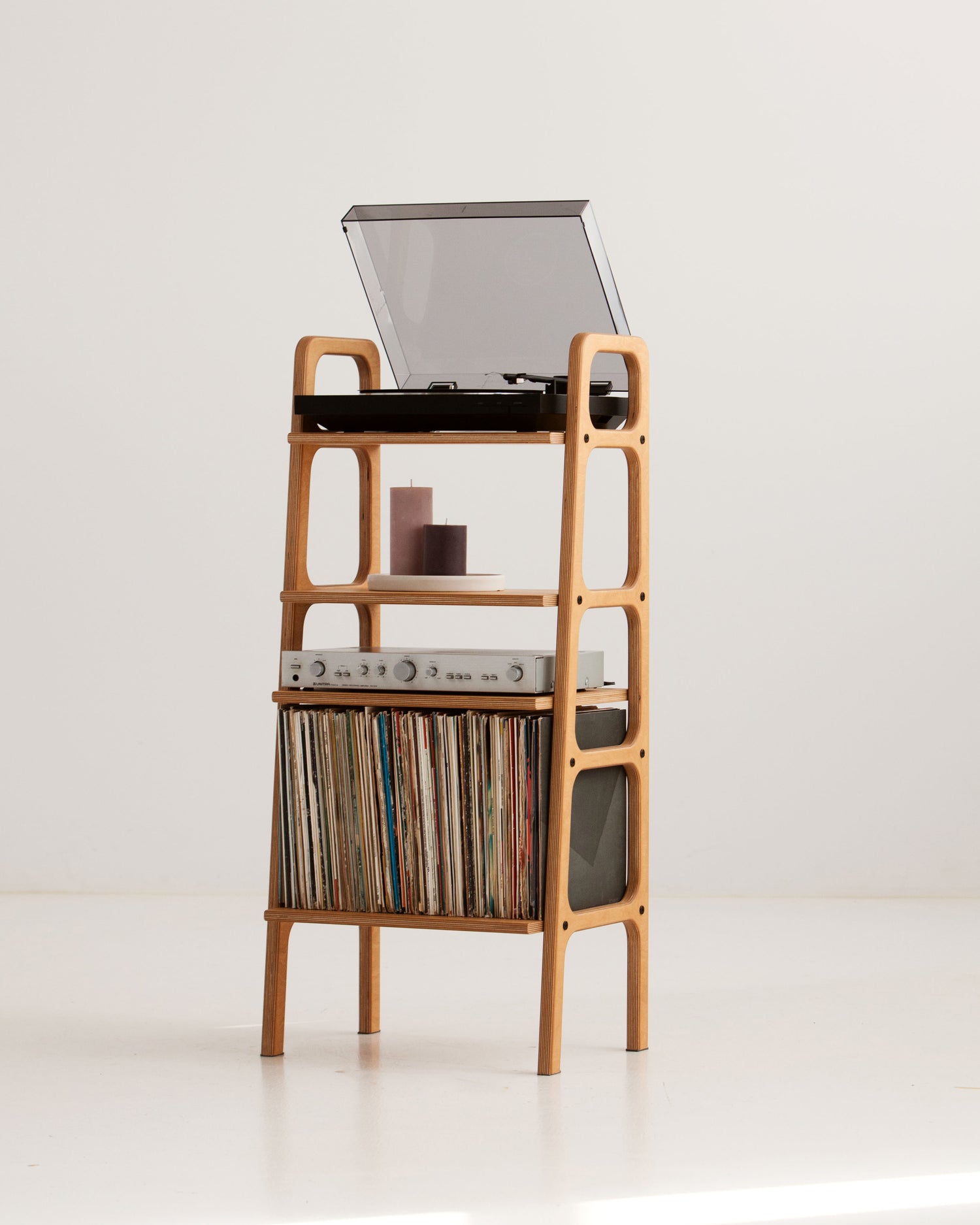 Bookcase Record Player Stand Midlite W51