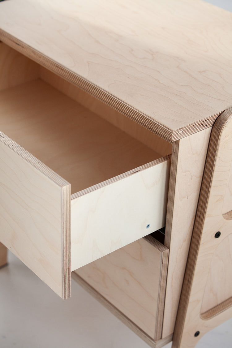 Bookcase Mini with drawers TRANSPARENT