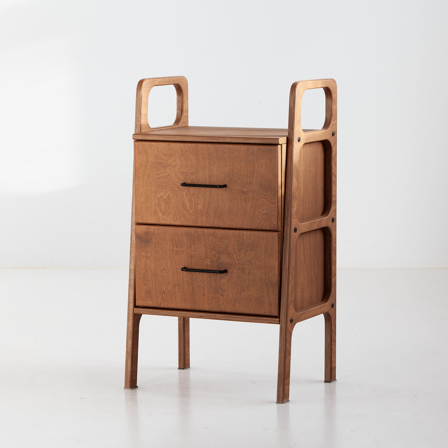 Bookcase Mini with drawers W51 WALNUT