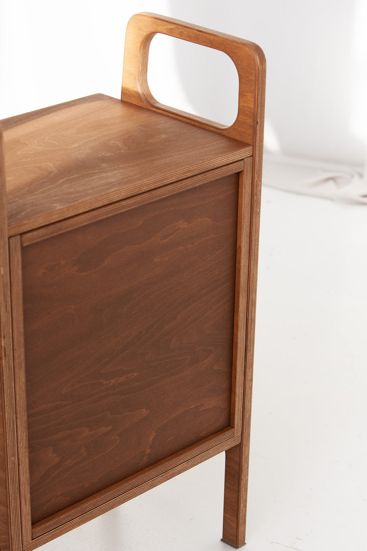 Bookcase Mini with drawers W51 WALNUT