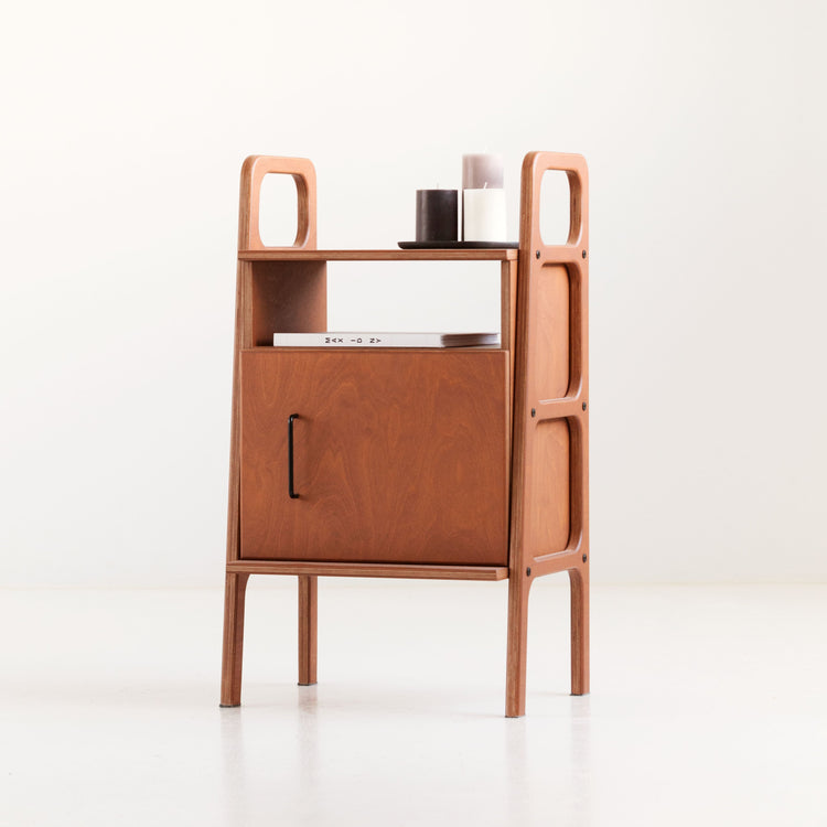 Bookcase Mini with cabinet open