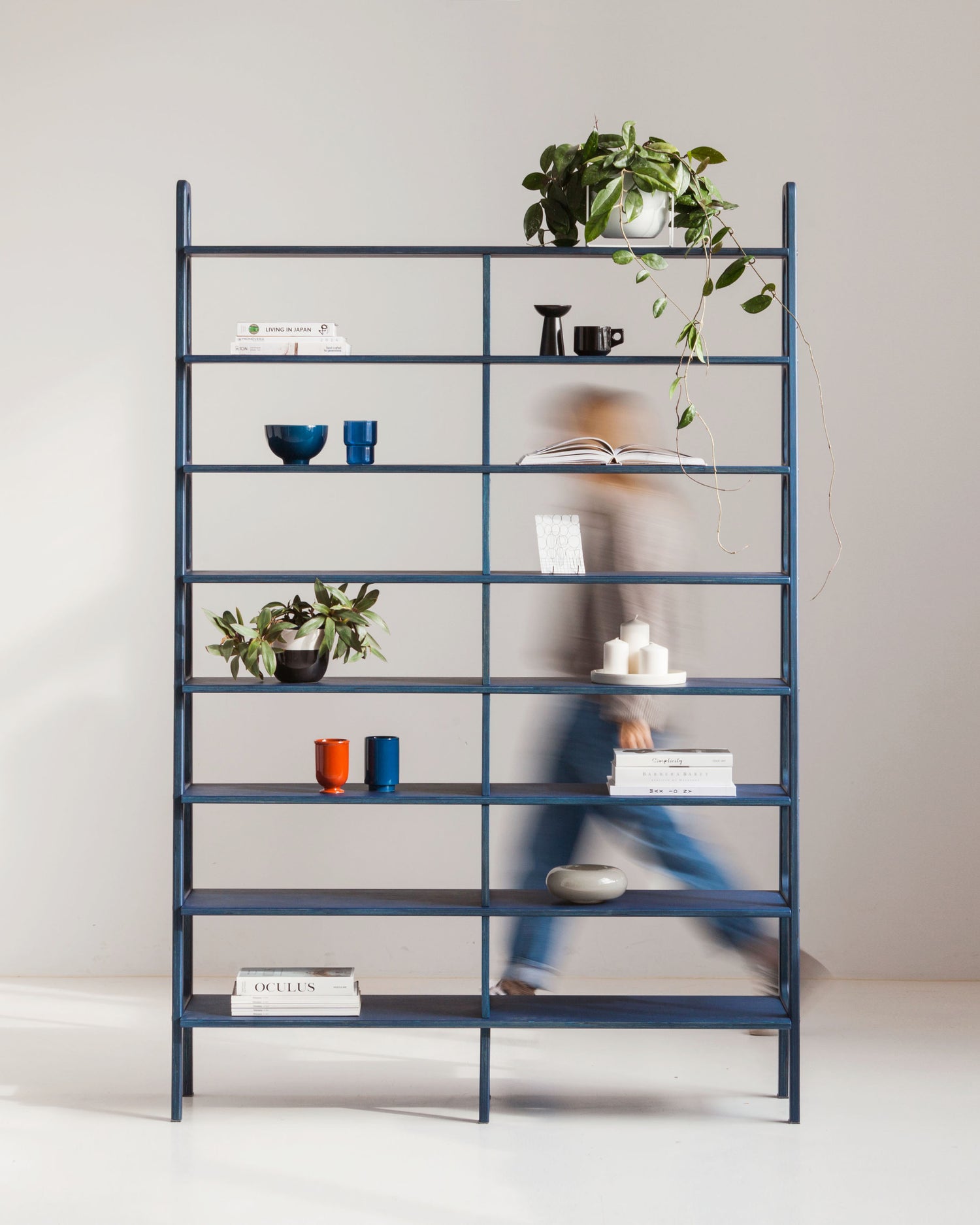 Bookcase Double Maxi Plus with 8 shelves