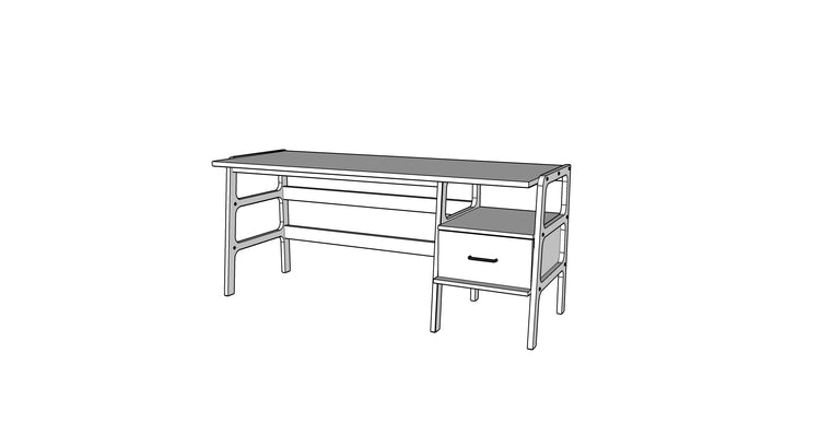 Desk 49 with 1 drawer