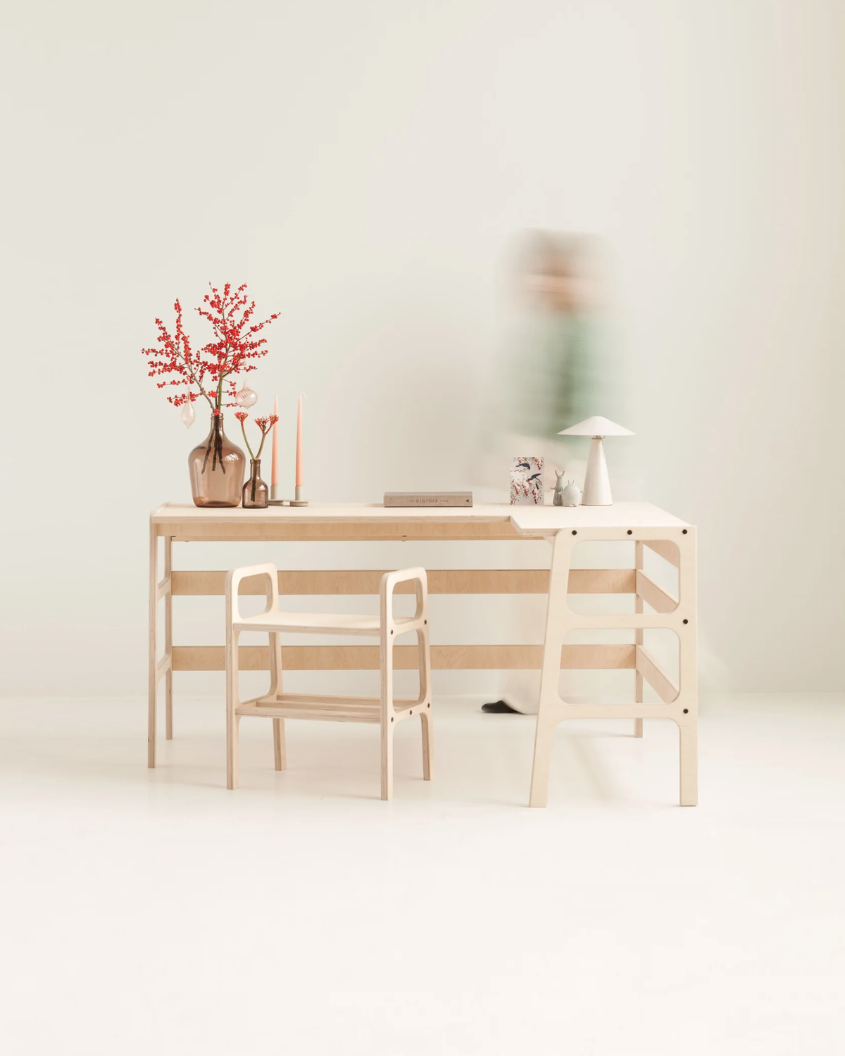 Mid-Century-Eckschreibtisch · 65/49