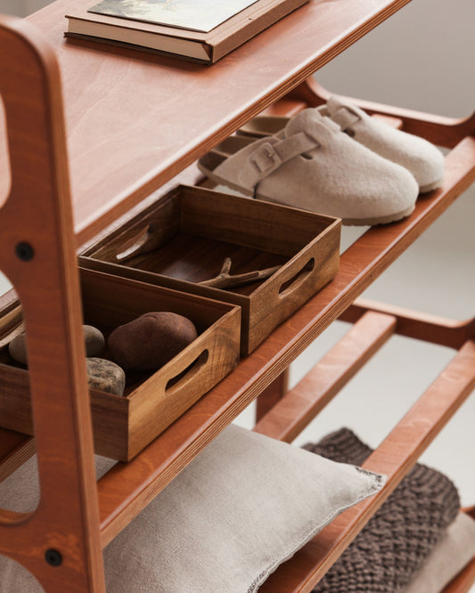 detail-of-teak-mid-century-shoe-bench-entryway-bench