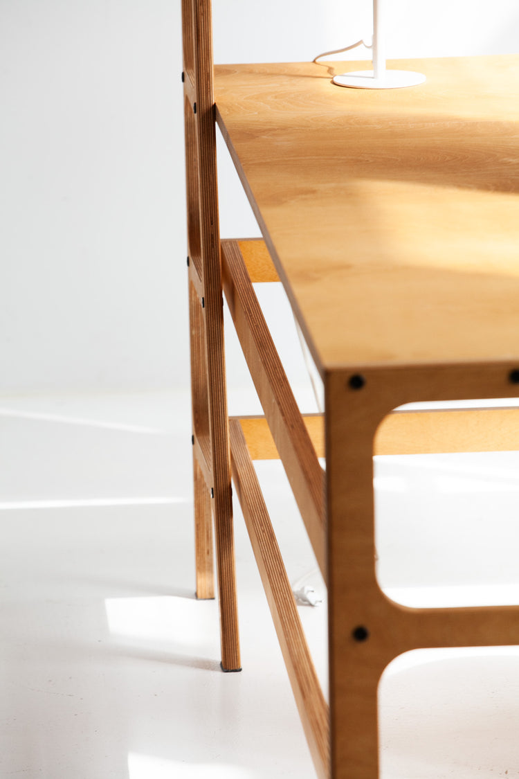 Bookshelf L-Shape Desk