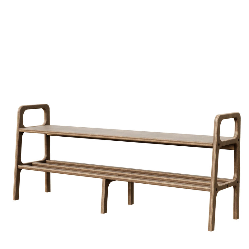 Long Entryway Bench with Cushion · 120–150 cm