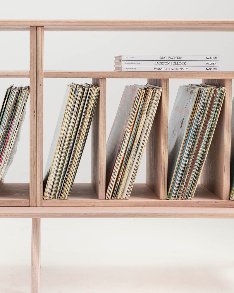 Vinyl Record Credenza · Three Vinyl Bays · 143 cm