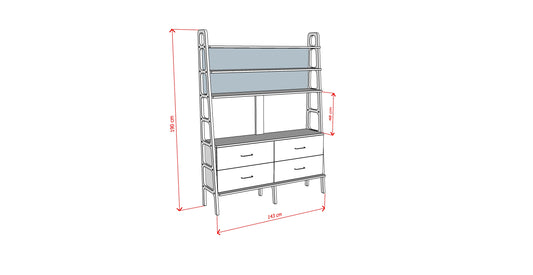 Bookcase Maxi W143 II