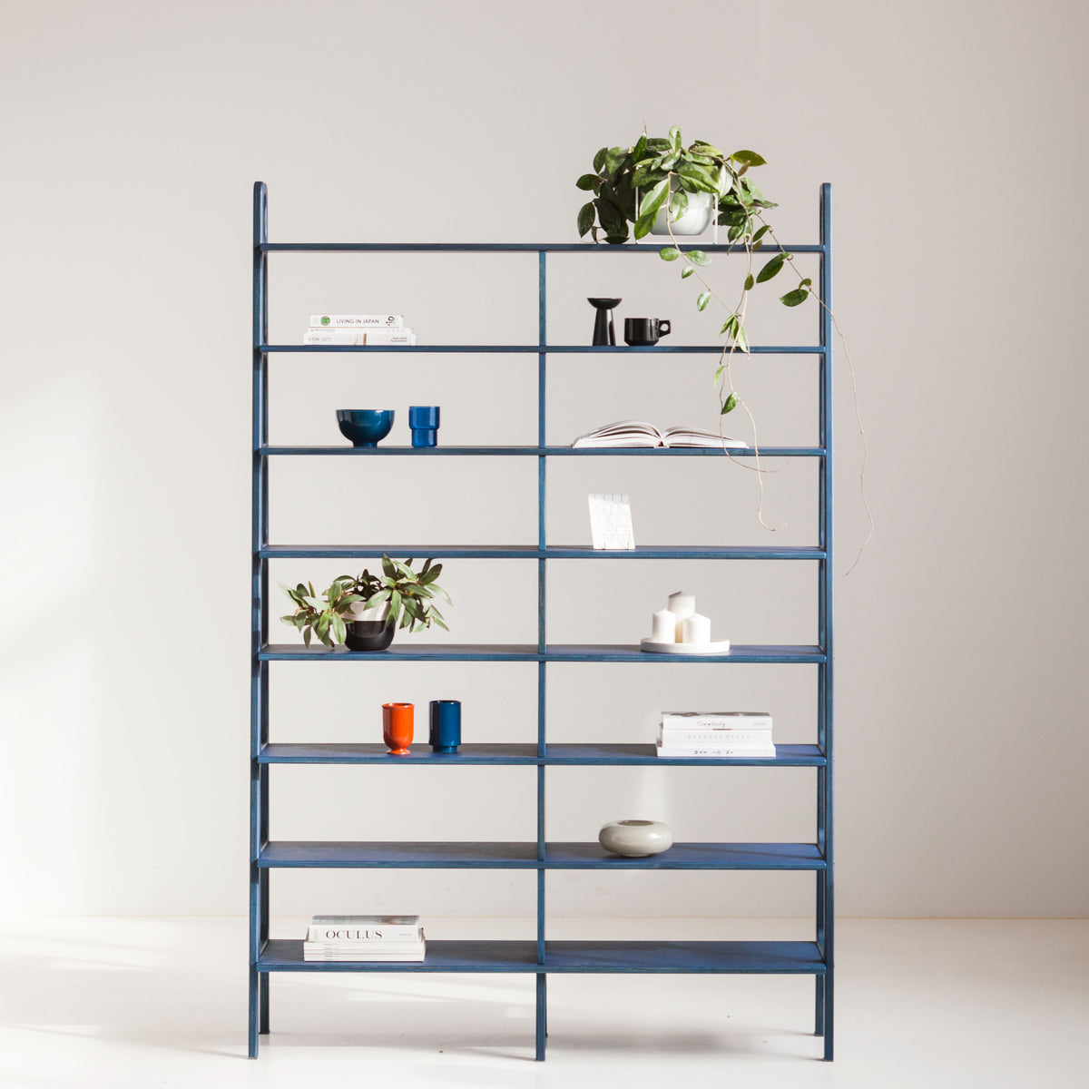 Bookcase Double Maxi Plus with 8 shelves