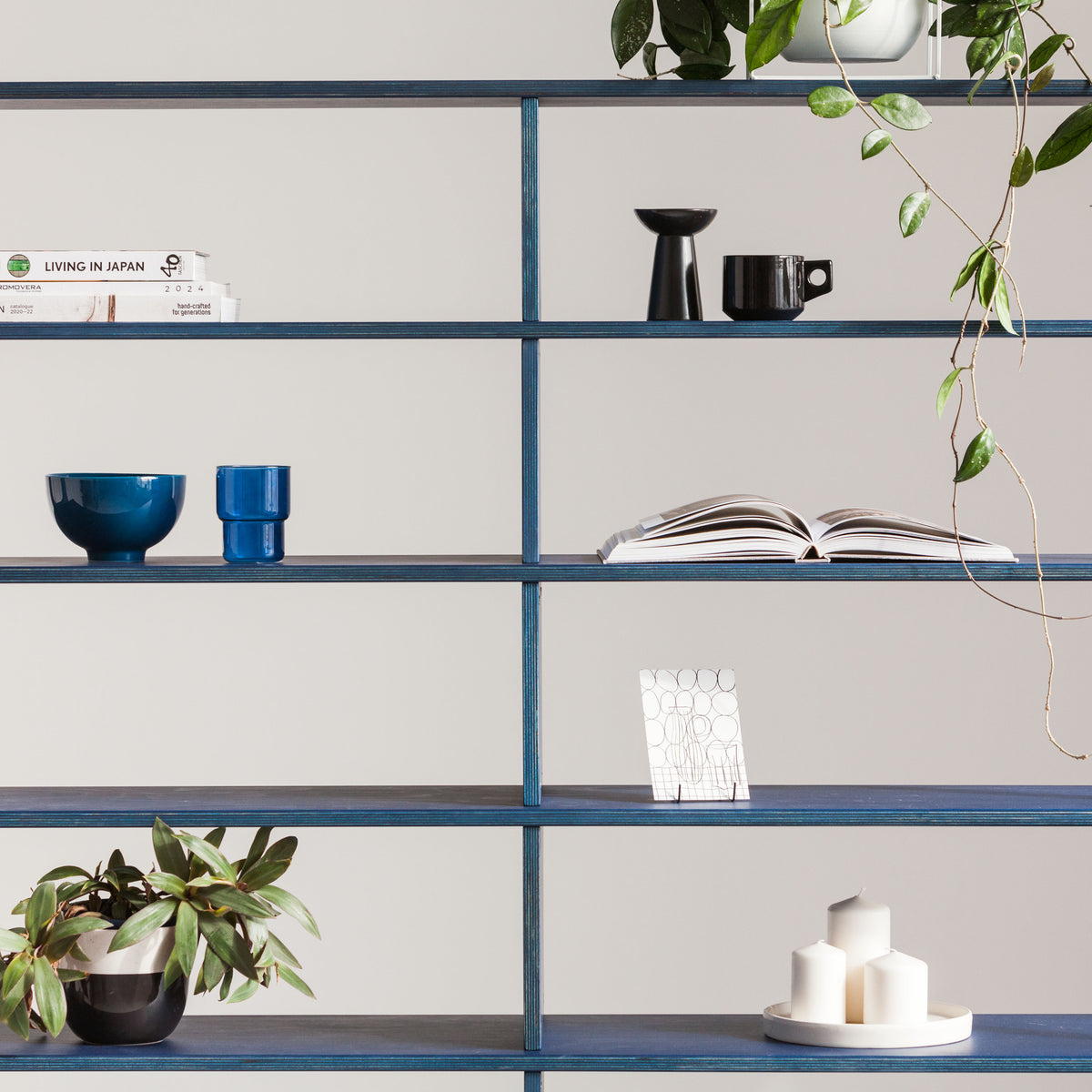 Bookcase Double Maxi Plus with 8 shelves