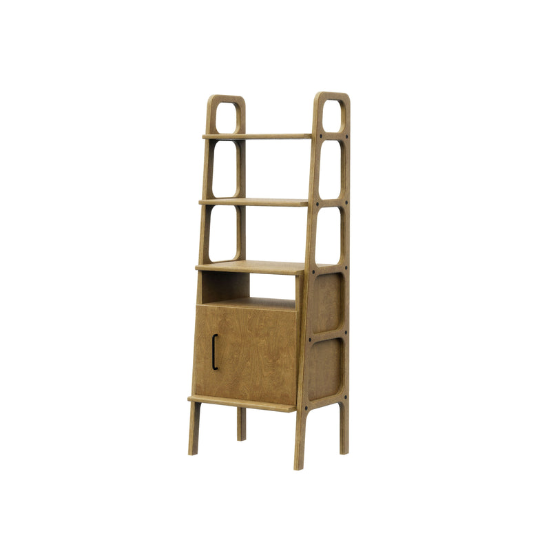 Bookcase Midi with cabinet open