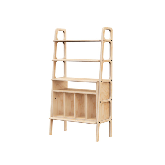 bookcase-moder-scandinavian-design-with-vinyl-shelf