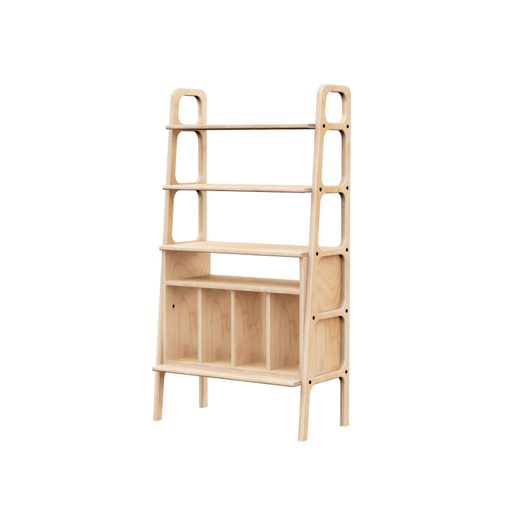 bookcase-moder-scandinavian-design-with-vinyl-shelf