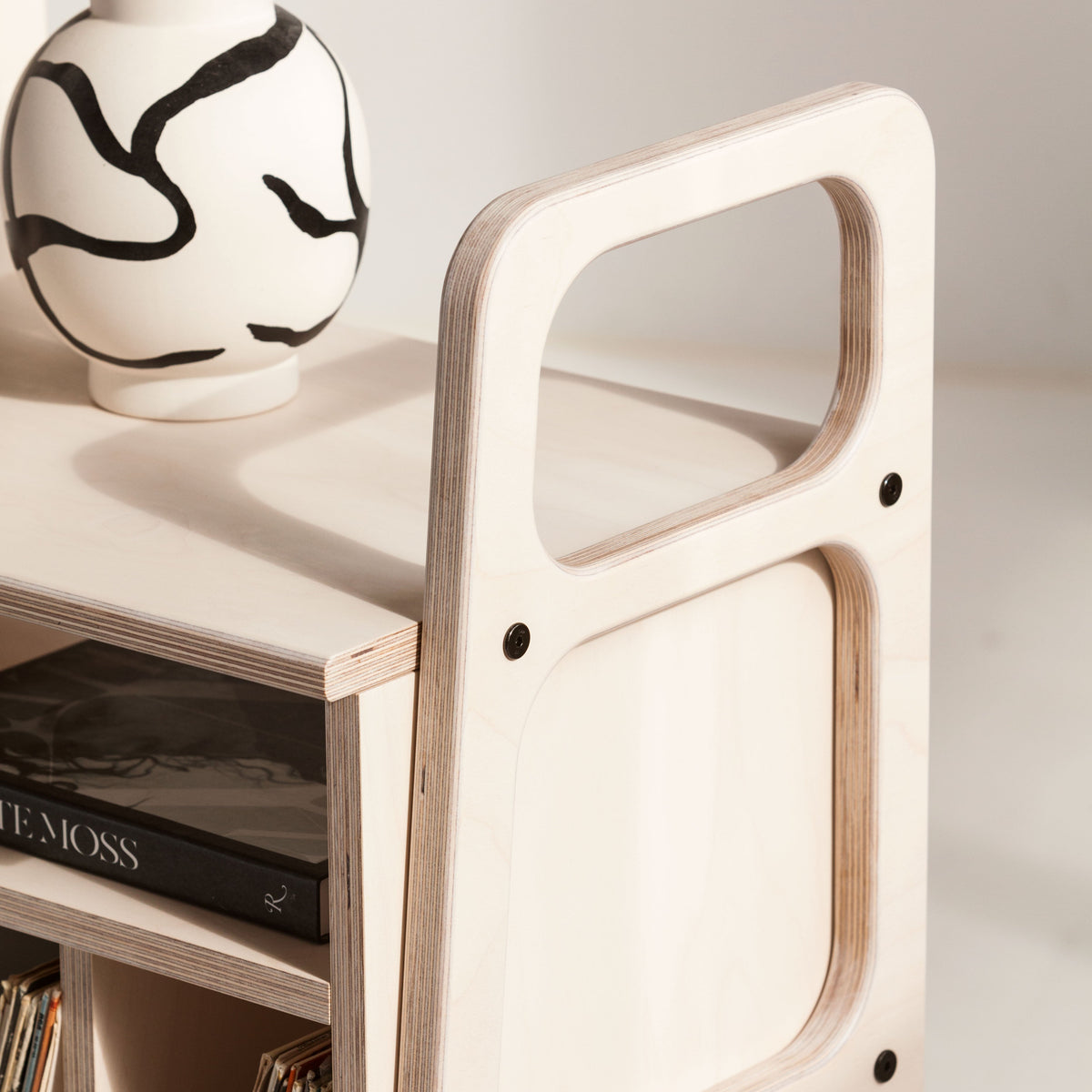 Mini Bookcase with vinyl · 90 cm