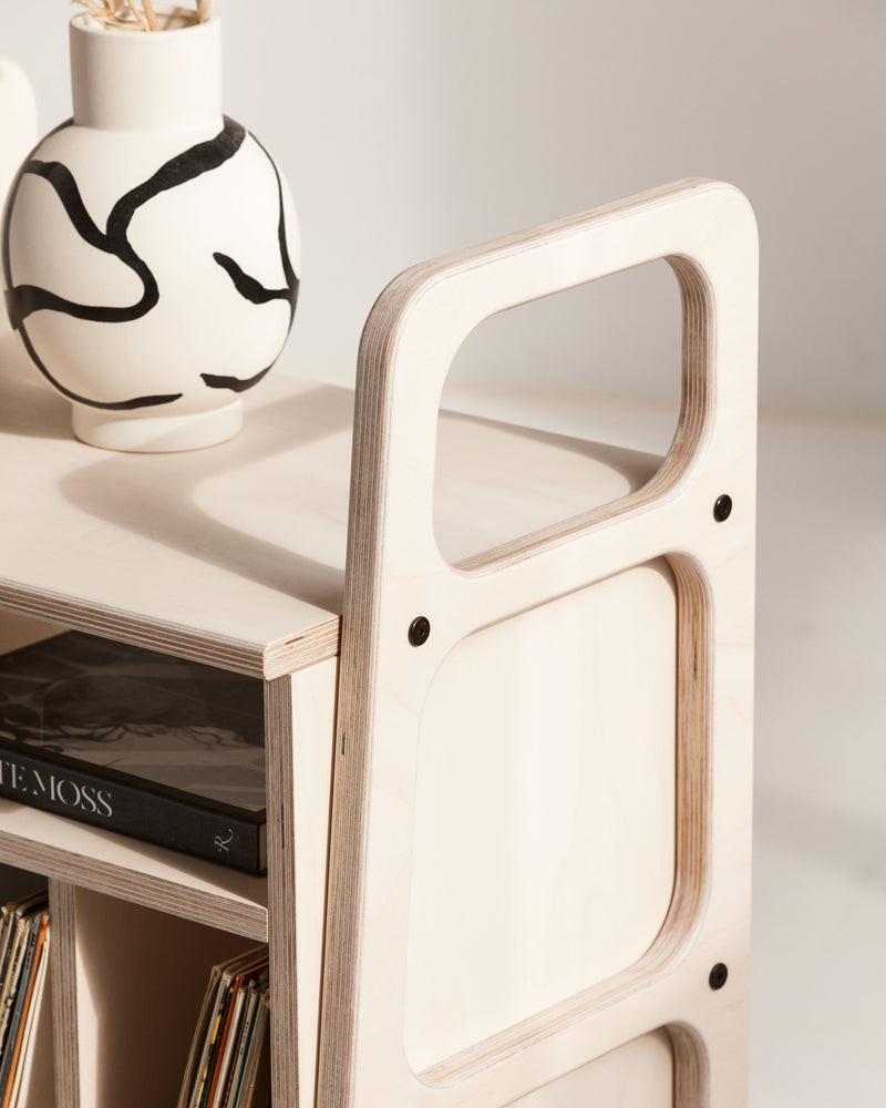 Mini Bookcase with vinyl · 90 cm