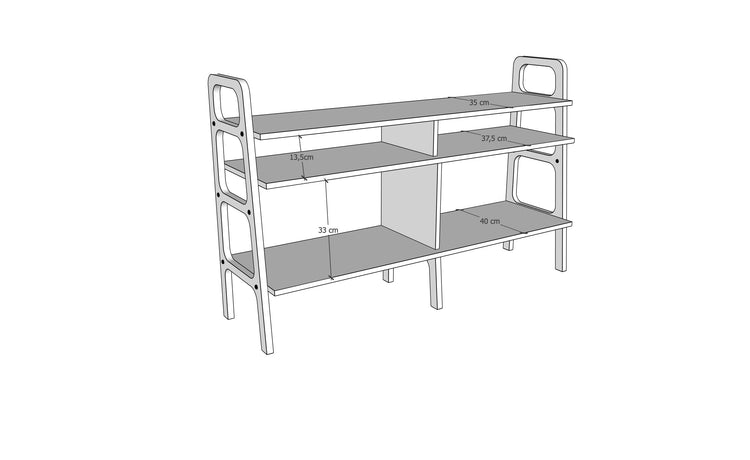 Bookcase Double Mini II