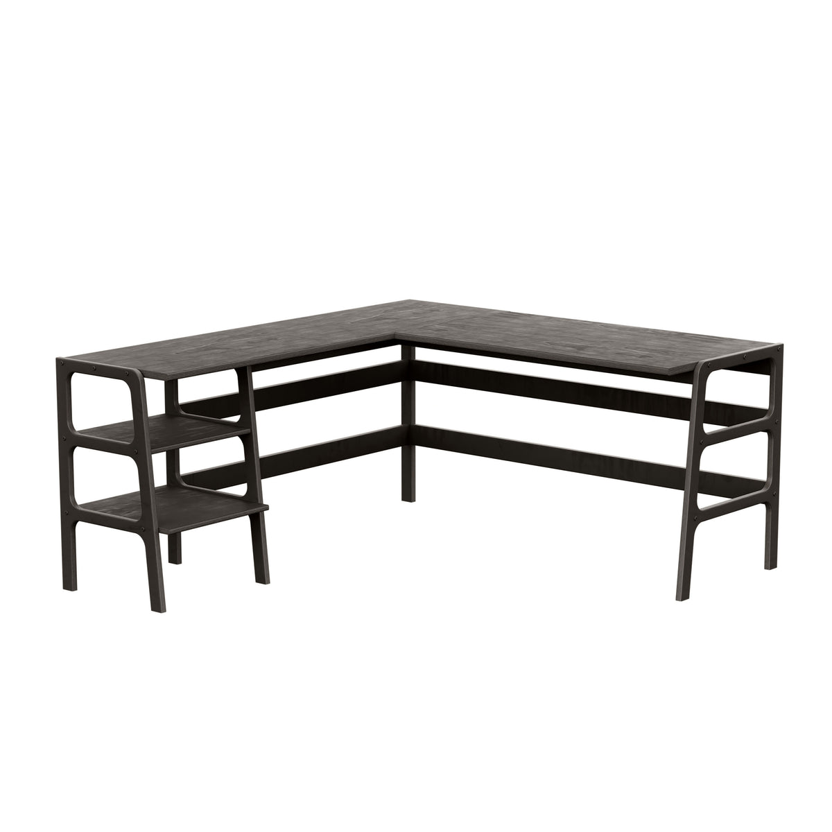 L-Shape Desk 15 with shelves