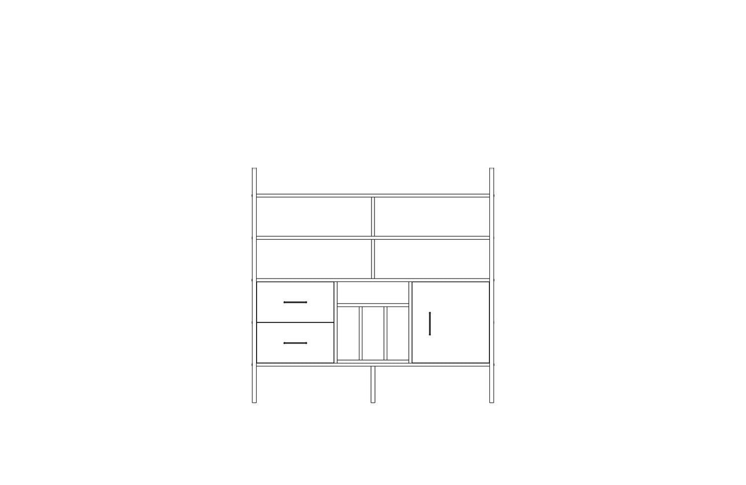 Bookcase Midi w143