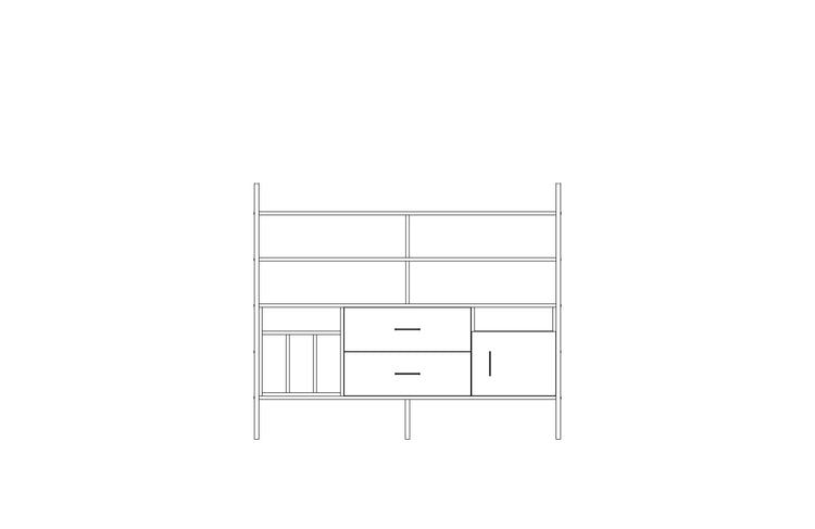 Bookcase Midi W166