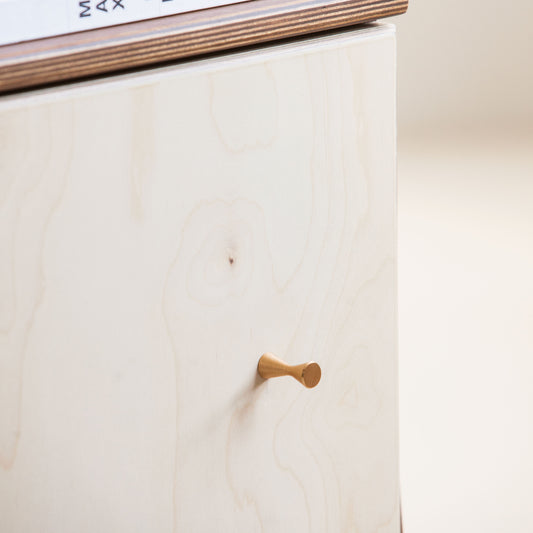 Diabolo brushed brass