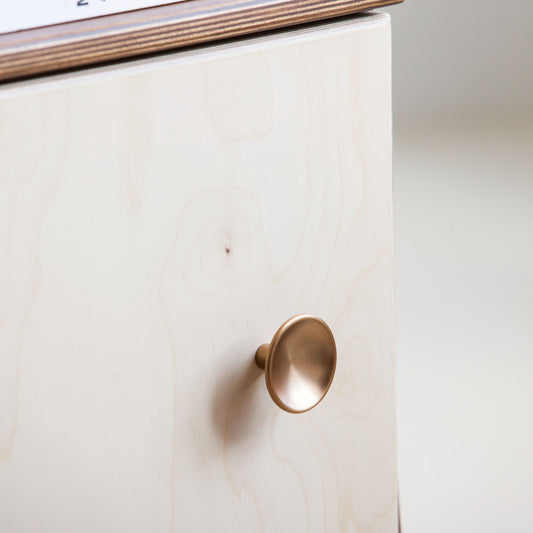 Disc brushed brass