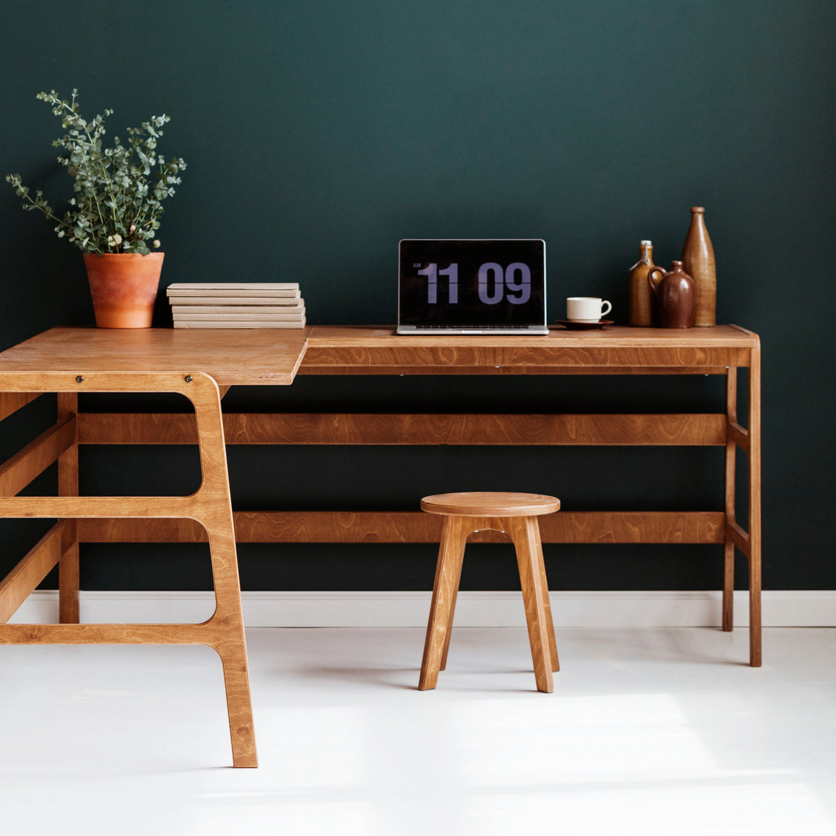 L Shape desk 208 x 173 D65