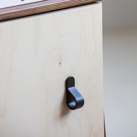 Belt knob brown, in birch plywood (view 4)