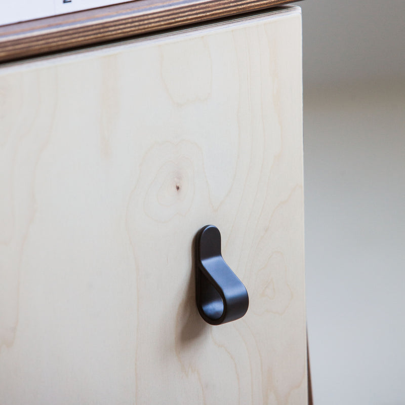 Belt knob brown, in birch plywood (view 4)