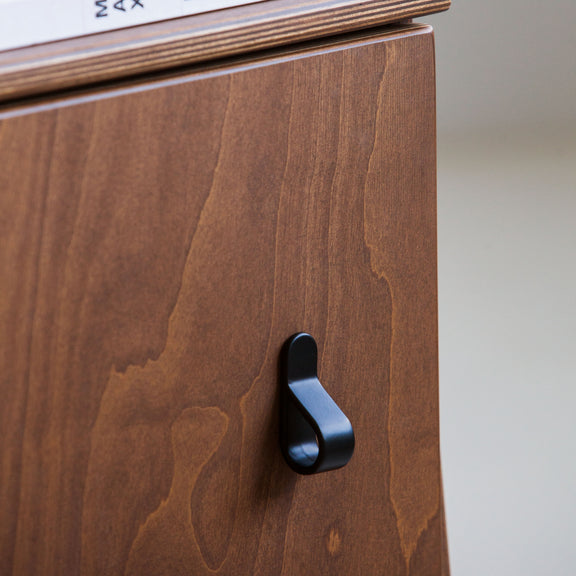 Belt knob black, in birch plywood (view 4)