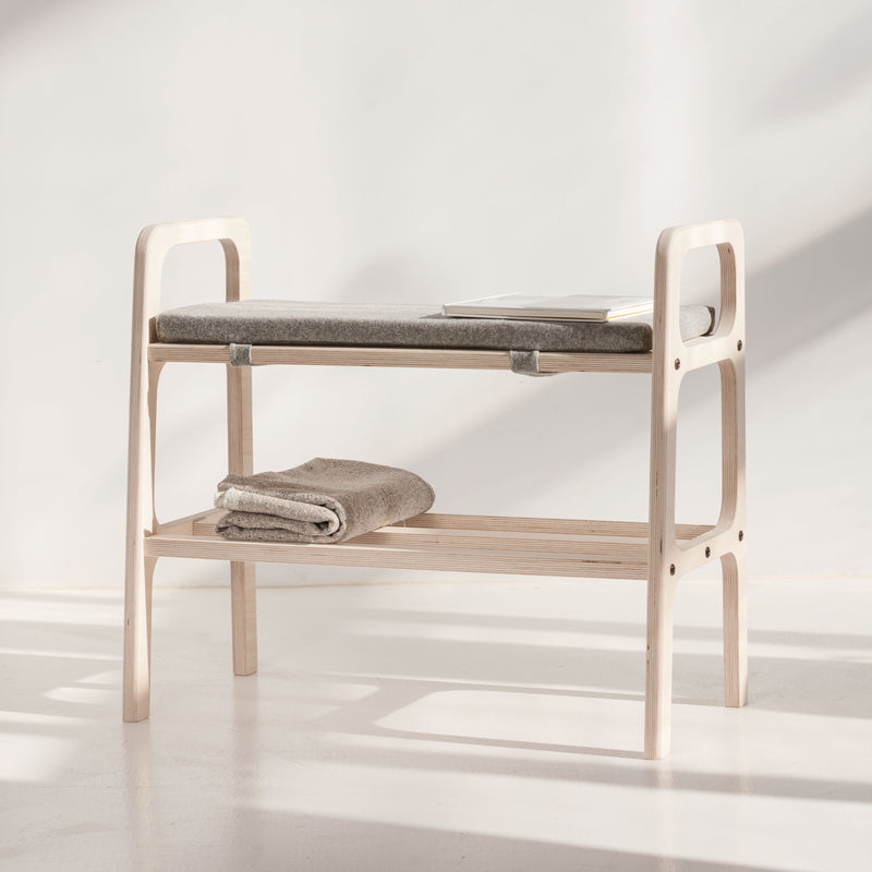 Bench with cushion