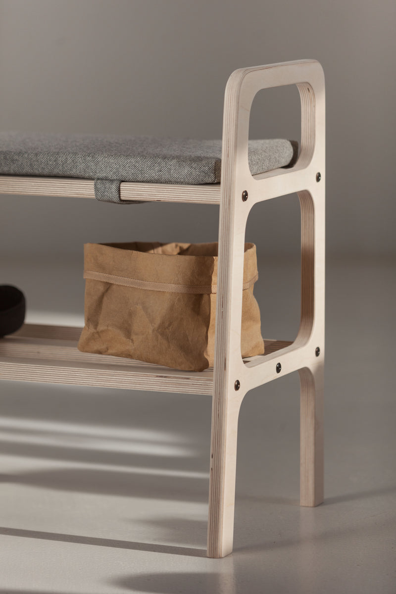 Bench with cushion
