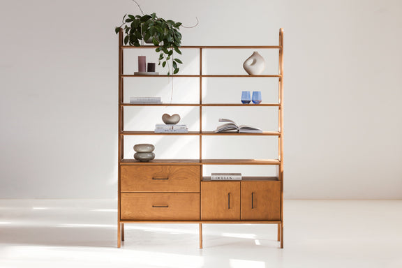Modular Wall Unit, in birch plywood