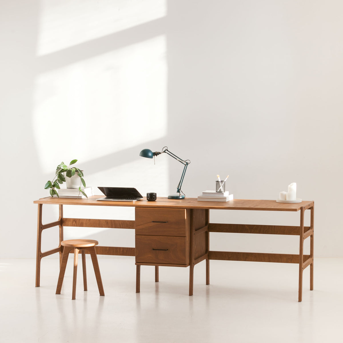 Desk with drawers