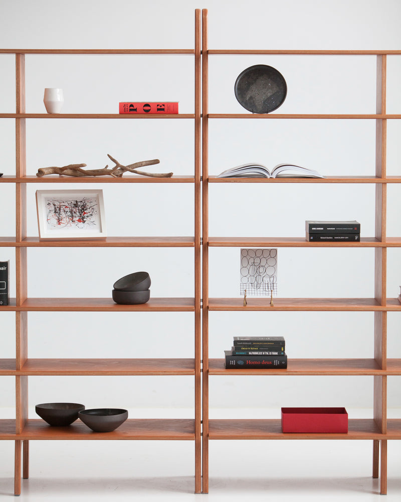 Double Library Wall Unit · 143 cm