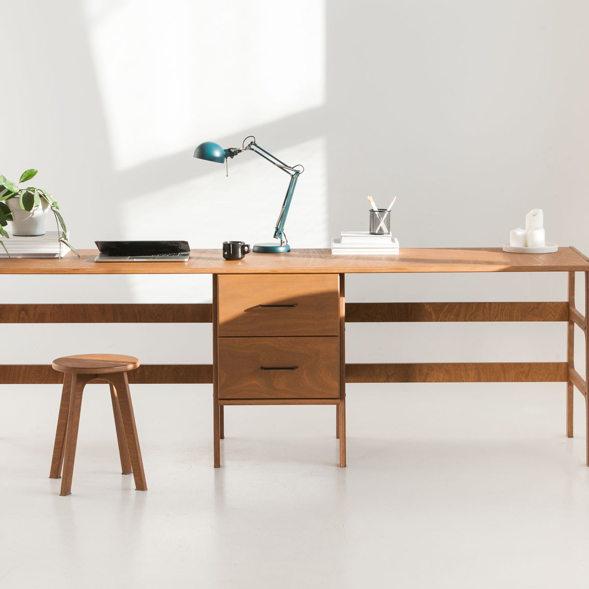 Desk with drawers