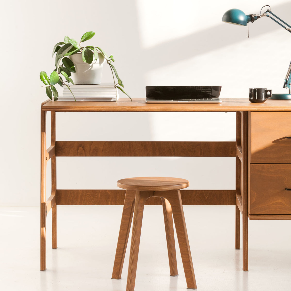 Desk with drawers