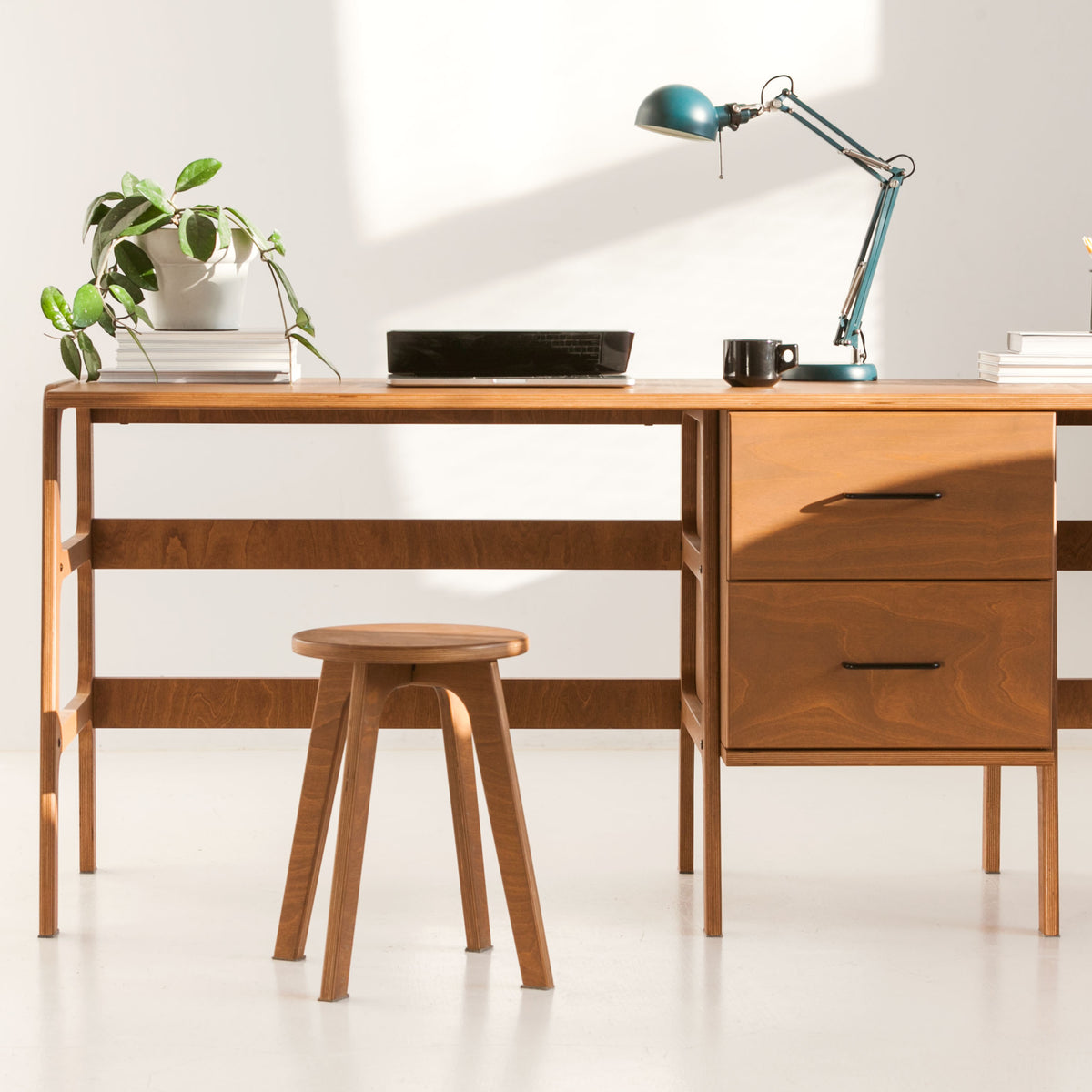 Desk with drawers