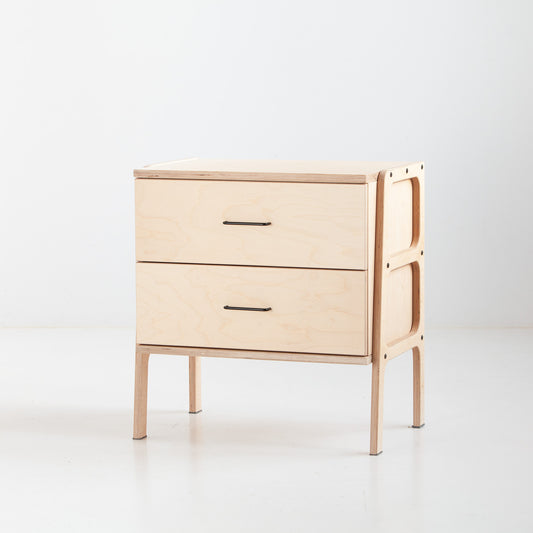 Bookcase Mini with Drawers TRANSPARENT