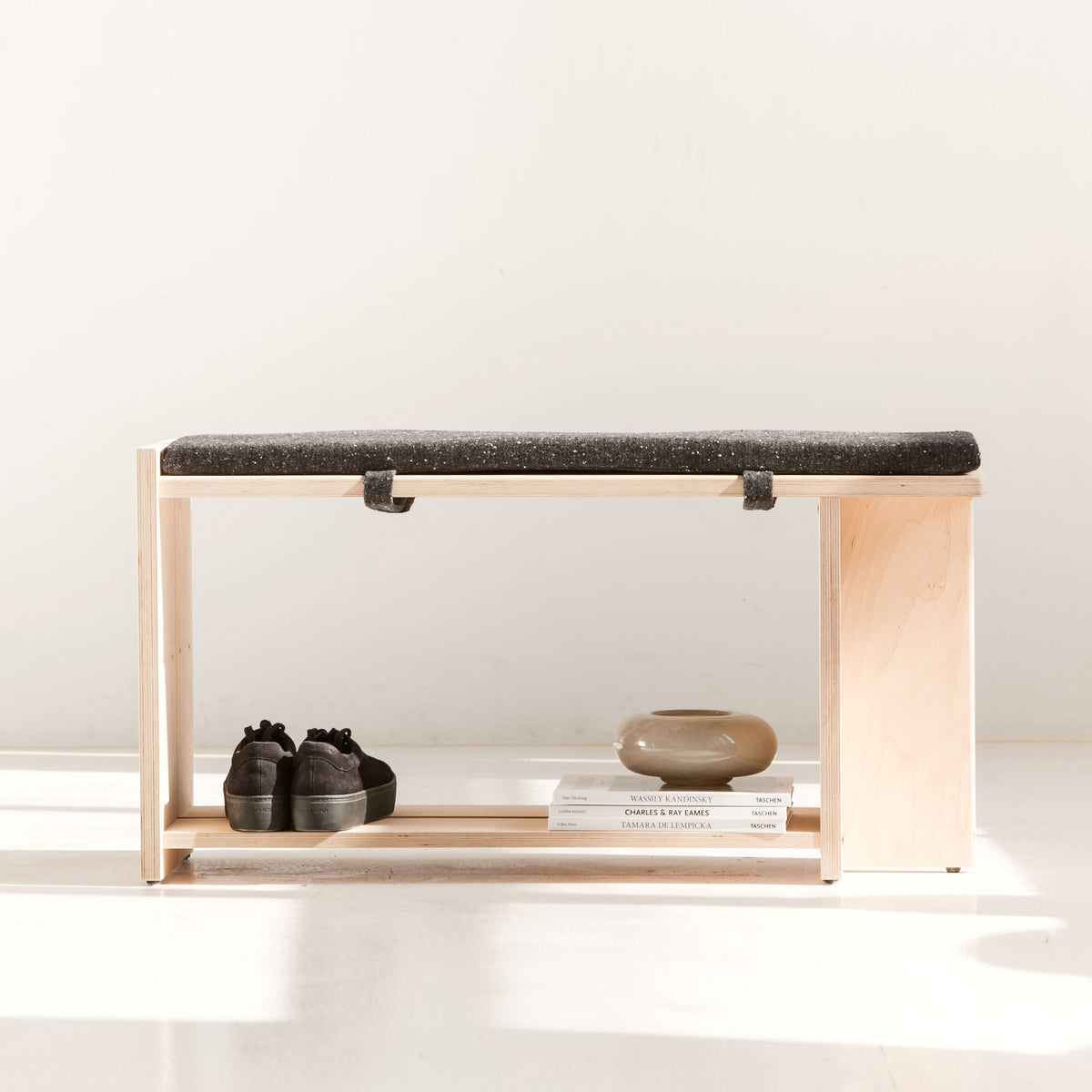 Nokori Shoe Bench with Cushion, in birch plywood (view 5)