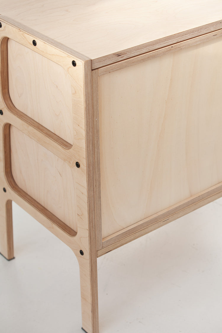 Bookcase Mini with Drawers TRANSPARENT