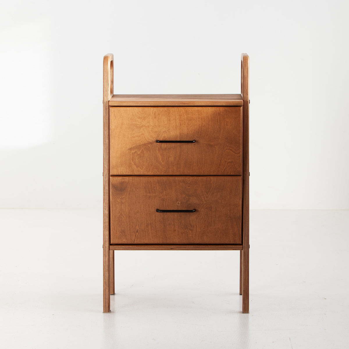 Bookcase Mini with drawers W51 WALNUT