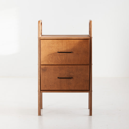 Bookcase Mini with drawers W51 WALNUT
