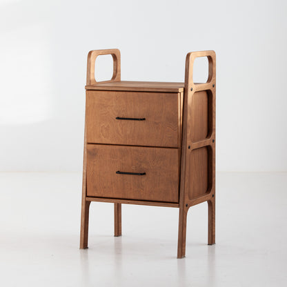 Bookcase Mini with drawers W51 WALNUT